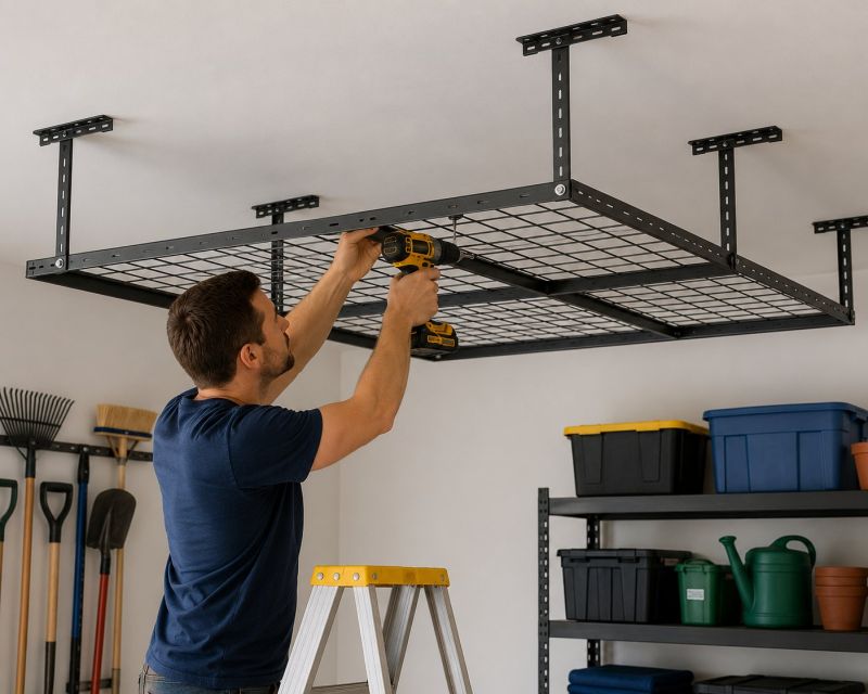 Garage Tool Rack Installation in Rockville, MD
