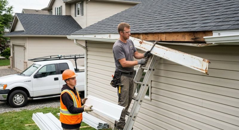 Aluminum Fascia Replacement in Overland Park, KS
