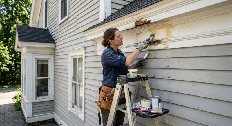 Wooden Eaves Repair in Alpharetta, GA